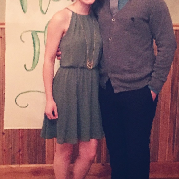 Francesca’s light sage green dress - Picture 1 of 3